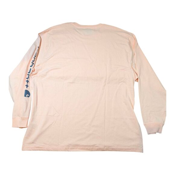 Carhartt Mens Tropical Peach TK0231-M Workwear Loose-Fit Long-Sleeve 2XL - Picture 3 of 8